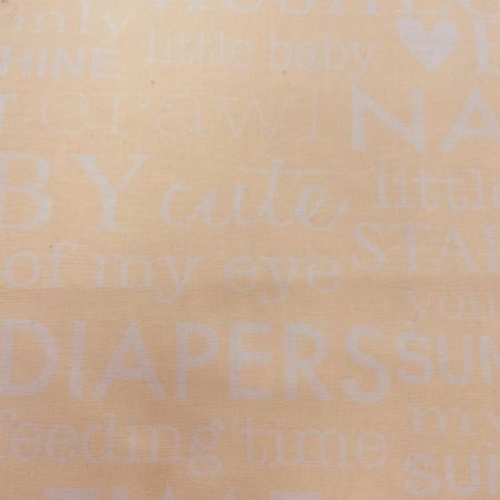 Clothworks - Baby Wording - Lemon