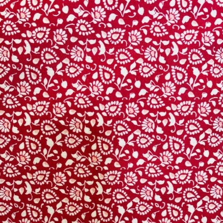 Fabric Freedom- Wider cotton - Floral - 6 - Red Flower