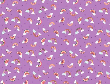 Makower - Daydream - Rainbows on Purple (5)