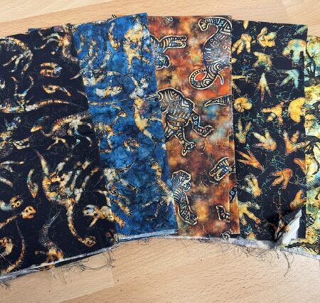 Dan Morris -  Prehistoric Dinosaurs - 5 Fat Quarter Bundle