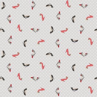 Makower - Pamper - Shoes on Grey #2311