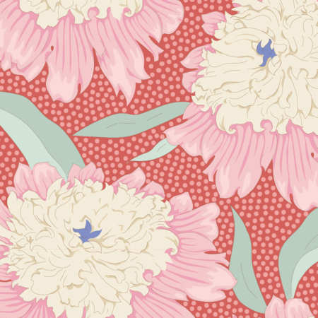 Tilda - Garden Life - Bowl Peony Coral - 100307
