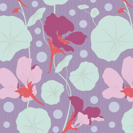 Tilda - Garden Life - Nasturtium Lavender - 100308