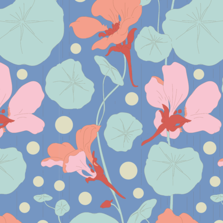 Tilda - Garden Life - Nasturtium Blue - 100317