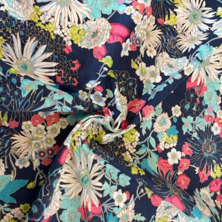 Cotton Lawn - Blue Floral