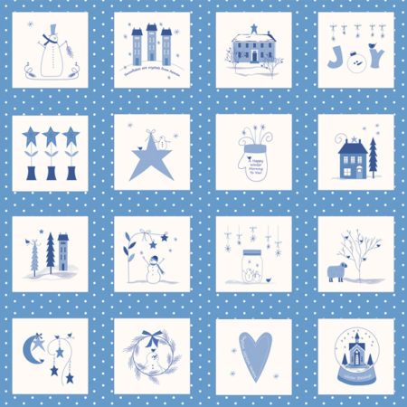 Moda - Bunny Hill - Crystal Lane - Light Blue Panel
