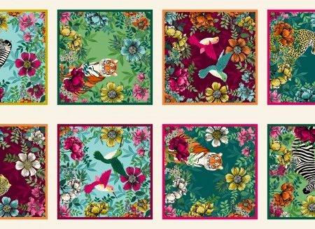 Makower - Jewel Tones - Panel
