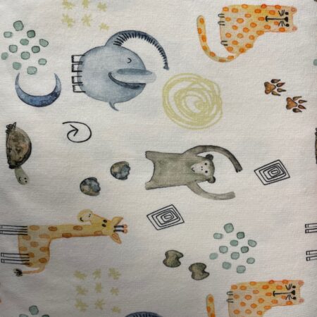 Snoozy Fabrics - Soft Jersey - Elephants & Giraffes