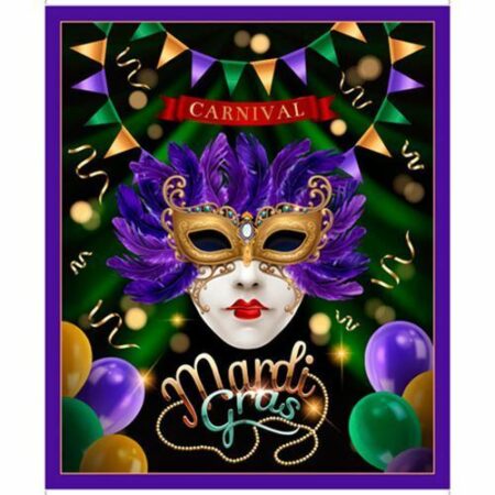 Quilting Treasures - Mardi Gras - Panel