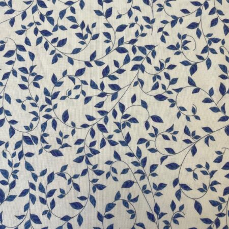Quilting Treasures - Morgan - Blue Vine on White