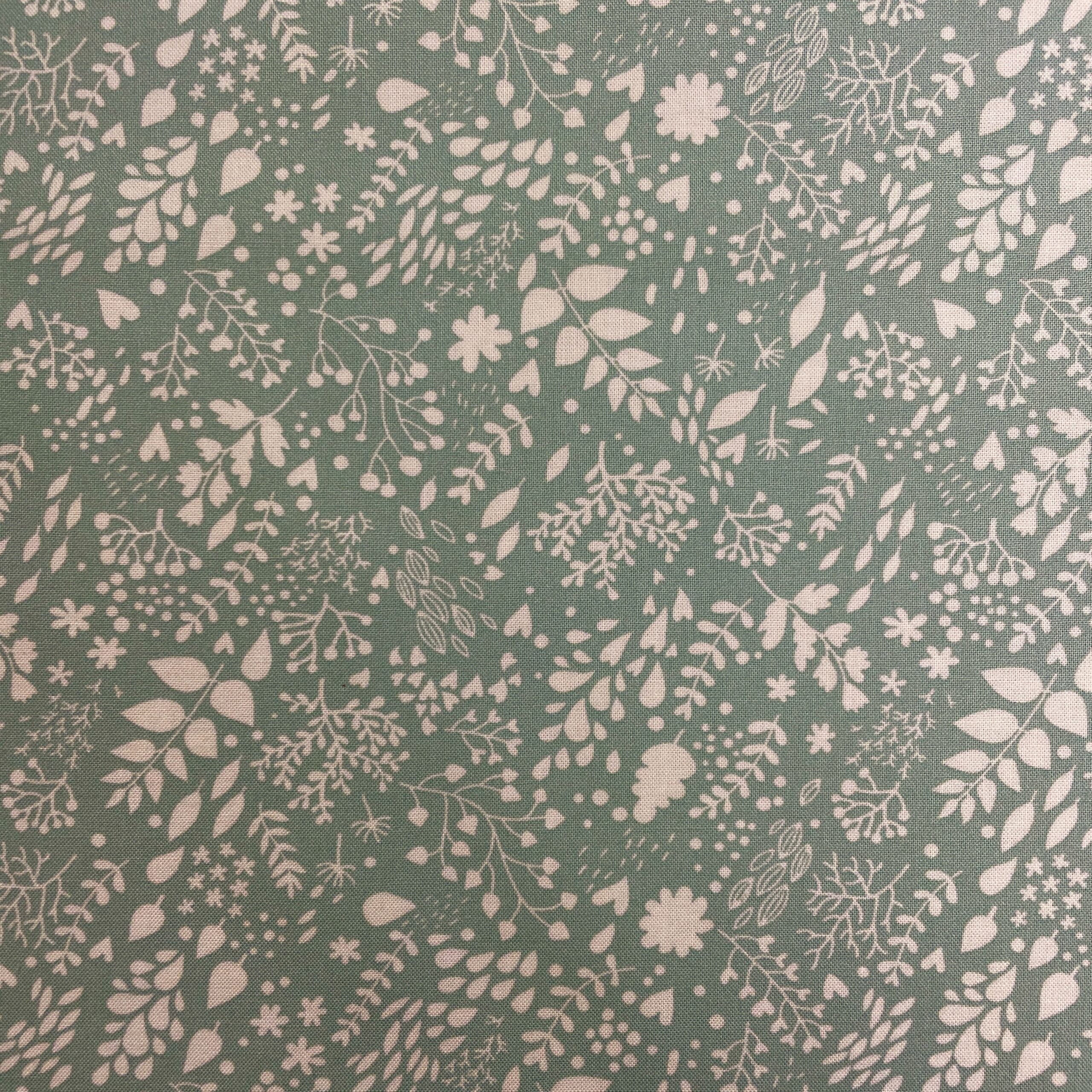 Pat Sloan - Bird song - leaves on green - Sold by the half metre - 100% cotton