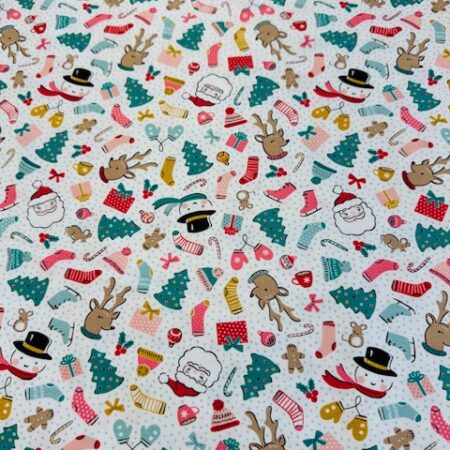 Oh What Fun - Christmas  Scattered- White Background
