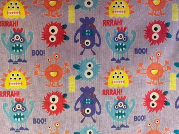 Fabric Freedom - Monsters On Purple