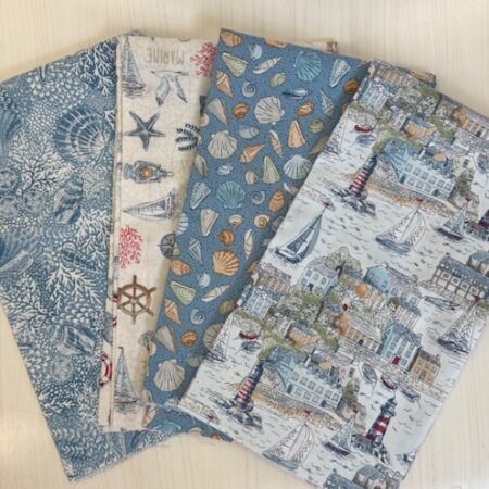 Makower Fabrics - High Tide - 4 Fat Quarter Bundle