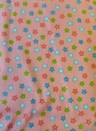 Robert Kaufman - Stars on Pink -  Brushed Cotton