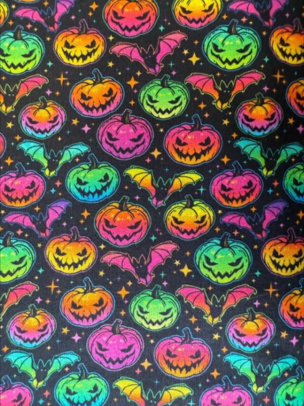 Pumpkin and Bats - Digital Print