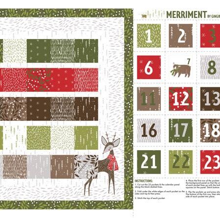 Moda - Merriment Christmas Advent Panel