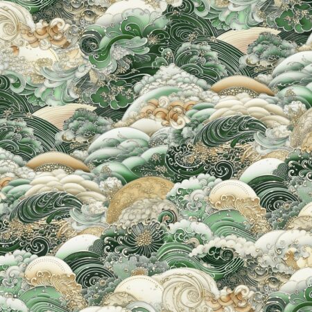 Clint Eagar - Nami Green - 108' Backing Fabric