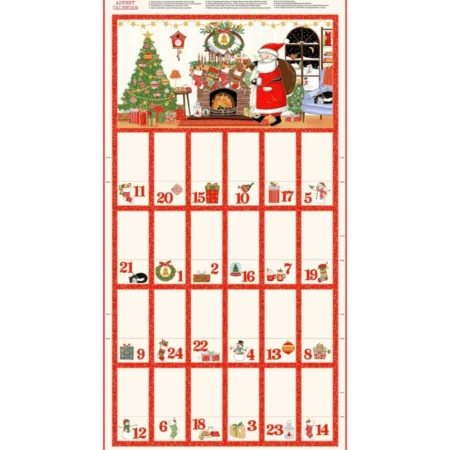 Makower Christmas Advent Calendar Jolly St Nick
