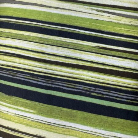 Stoff - green,grey, white stripes