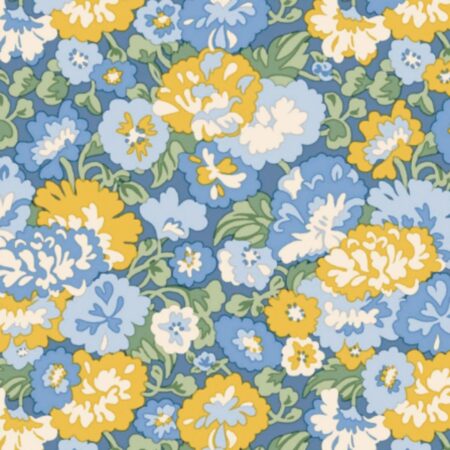 Liberty Fabrics - Palace Gardens - Buckingham Blooms - Blue 7485A
