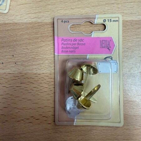 Bag Making Hardware - Base Nails - Bag Feet - Gold