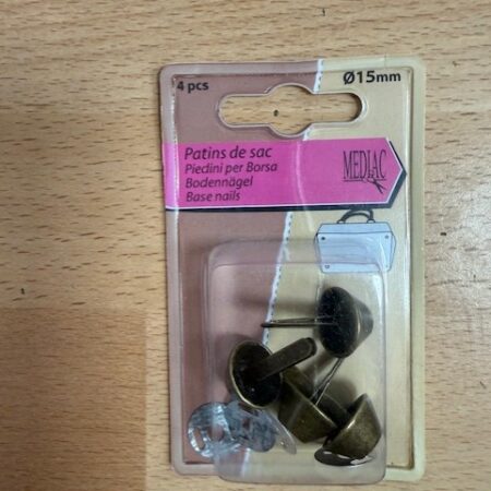 Bag Making Hardware - Base Nails - Bag Feet - Antique