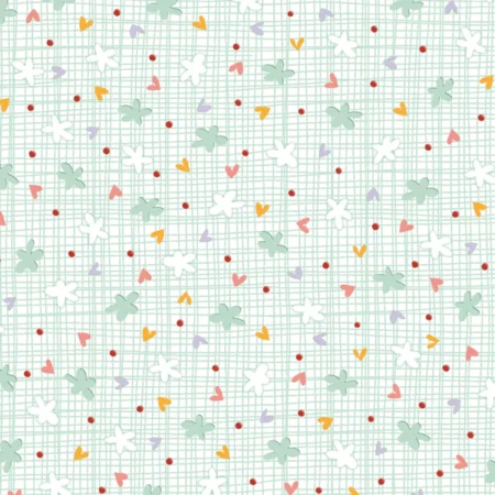 Dream Dirfter By Turnowsky - Tossed Ditzy on Grid -  Green