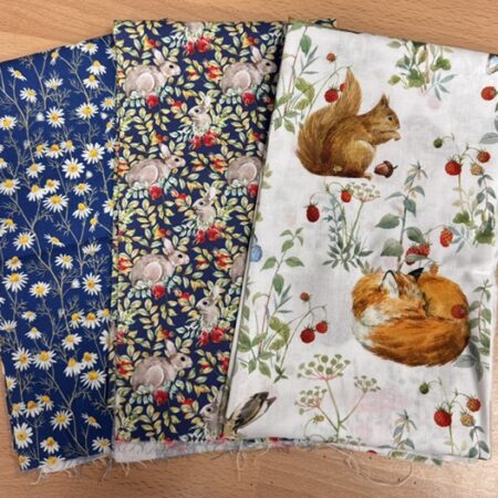 Hedgehog Hallow - 3 x fat quarters (2 )