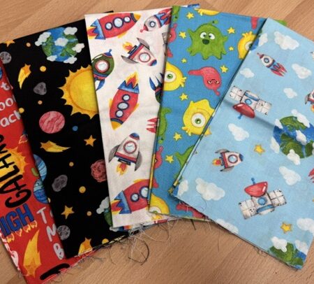 Space - 5 x fat quarters