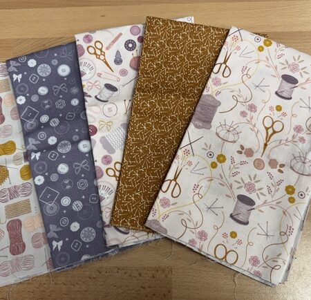 Lewis & Irene - Sewing Themed - 5 fat Quarters