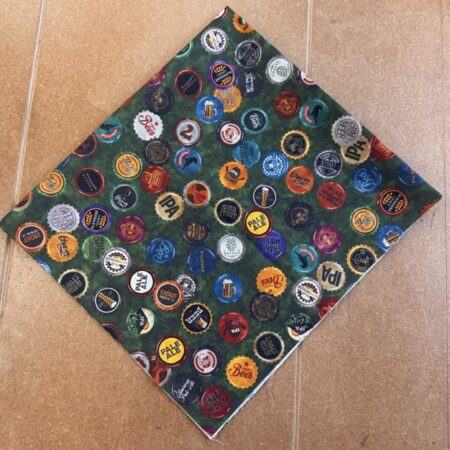 Bottle Tops -  Green - One Fat Quarter