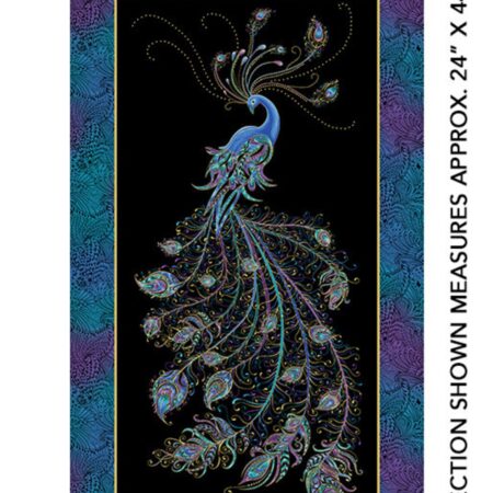 Peacock Flourish Panel